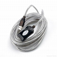 Active USB 2.0 Repeater Extension Cable 5m/16ft