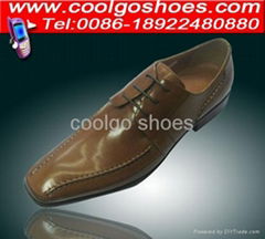 men piece  leather  dress shoes