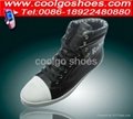Italy design men black leather casual boots factory in Guangzhou China