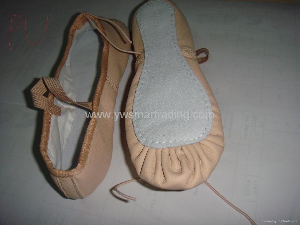 Leather ballet shoes with one sole 2