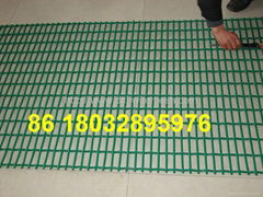 plastic coated crimped wire mesh panel