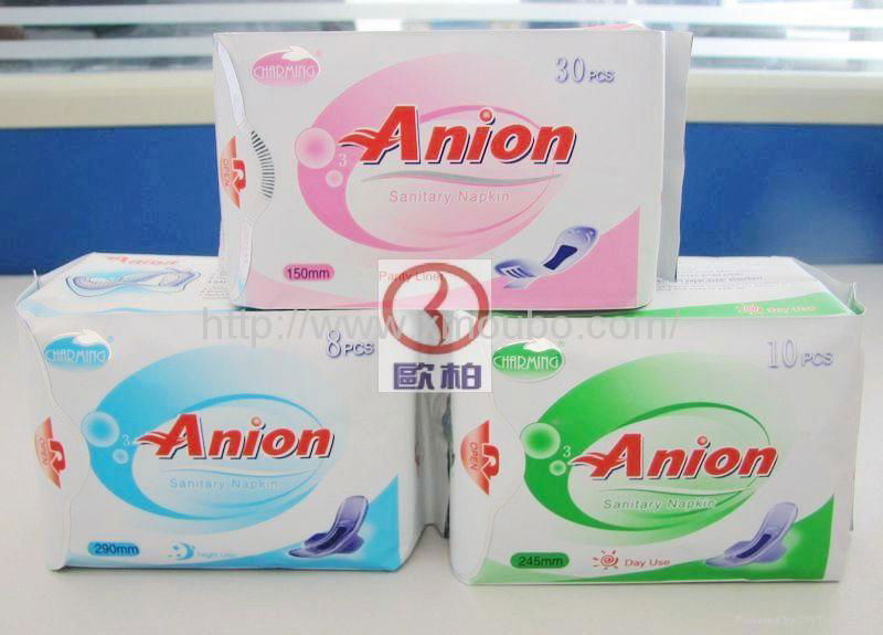 Anion Sanitary Napkins/Negative Ion Sanitary Napkins