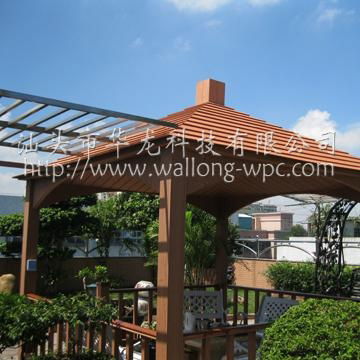 UV-resistant WPC wooden pavilion 2