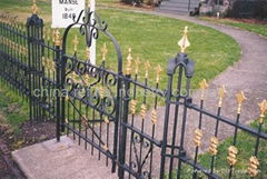 wrought iron fence