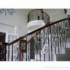 classical iron staircase railing