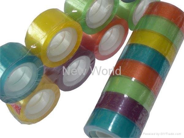 Colored stationery tape
