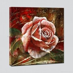 Rose Flower Art Printing Canvas Painting