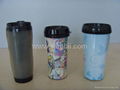 Plastic Double-layer Water Bottle Advertisement Mug Promotion Gift Bottle Cup 1