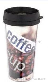 Plastic Double-layer Water Bottle Advertisement Mug Promotion Gift Bottle Cup 3