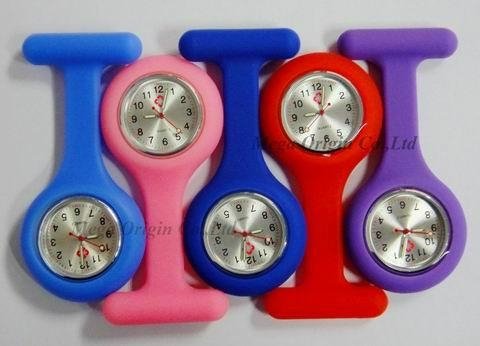 Silicone Nurse Fob Watches with calendar 2