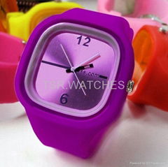 silicone jelly watch