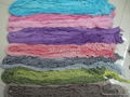 Cotton yarn-dyed scarves fine lattice were