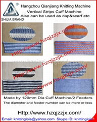 Vertical Stripes Cuff Knitting Machine