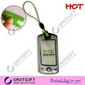 With led keychain mobile strap PVC screen cleaner 1