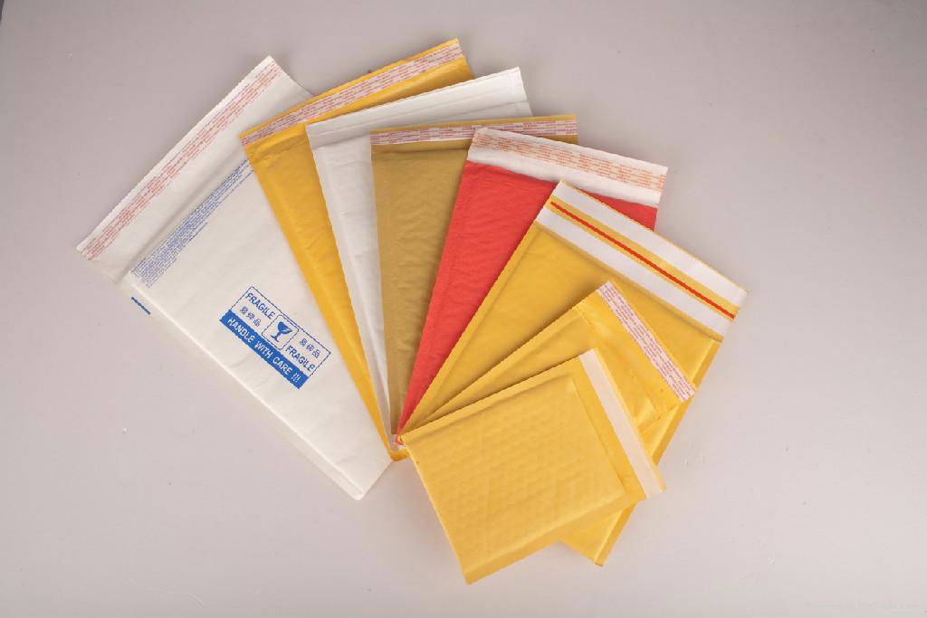 yellow kraft bubble envelope with PE bubble and Kraft paper 4