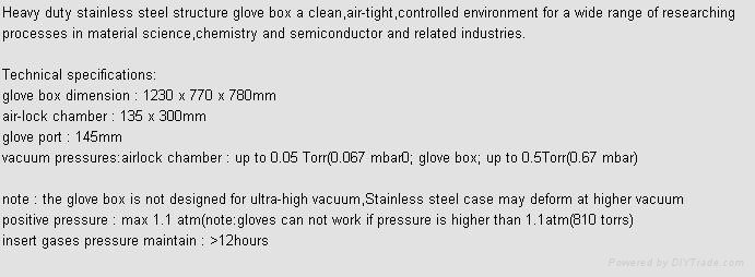 stainless steel vacuum glove box for lithium ion battery production