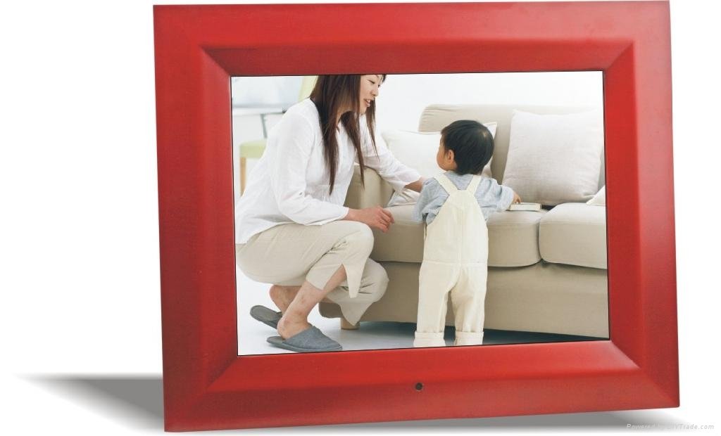 15 inch digital photo frame with wood frame with 200% quality warranty