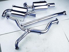 Stainless steel exhaust cat-back