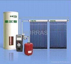 Split pressures solar water heater