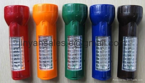 Sell plastic Rechargeable LED Torch light flashlight Jy-9950 laser or projection