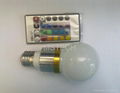 3W RGB LED Bulb Light with Remote Controller (MS-RGB3W-A) 1