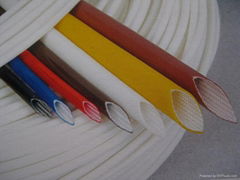 inside glassfiber and outside silicone rubber tubes