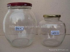 Round Shape Glass Jar 