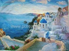 Mediterrranean oil paintings seascape oil paintings