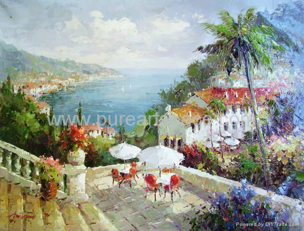 Mediterrranean oil paintings seascape oil paintings 4