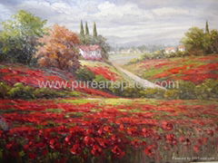 Floral flower oil painting at wholesale price