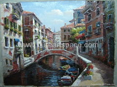 Venice oil paintings-knife oil painting