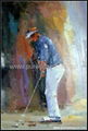 sport oil paintings knife oil paintings