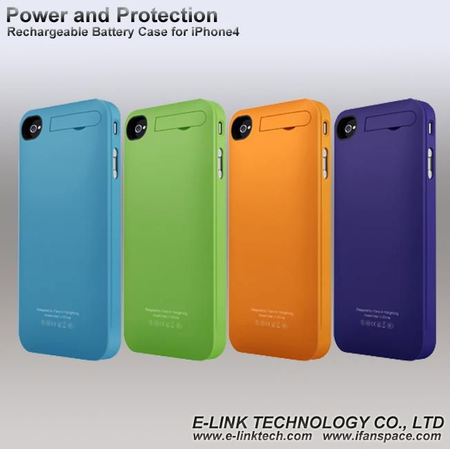 iFans External Backup Battery Boost Case for iPhone4