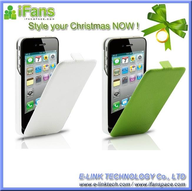 iFans leather charger case for iPhone 4 4S