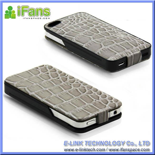 iFans leather battery case for iPhone4 4s 4g 4