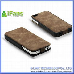 iFans Boost Case with battery Flip leather case for iPhone 4 4S