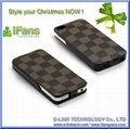 For iPhone 4 battery case leather flip