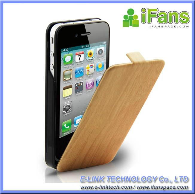 For Apple iPhone 4/4S Leather Power Pack 5