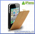 For Apple iPhone 4/4S Leather Power Pack 5