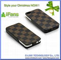 For Apple iPhone 4/4S Leather Power Pack 3