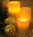 LED blow out wax candle