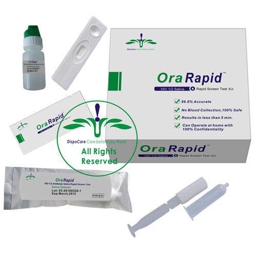 OraRapid HIV-1/2 Rapid Saliva Screen Test Kit 3