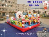 贵州大型充气玩具充气蹦蹦床 3