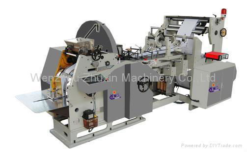 Automatic High Speed Food Paper Bag Making Machine 