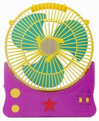 9" Solar Rechargeable Fan