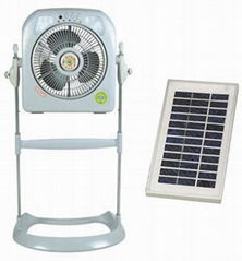 10" Solar Rechargeable Fan