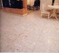 Pure White Big Grain Artificial Stone Floor Tiles 1