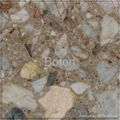 Artificial Dark Emperador Marble Floor Tiles 4