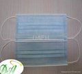 Enviroment friendly radiation proof 3 ply disposable face mask with ties ISO CE  5