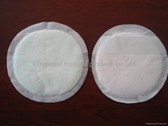 Disposable breast pad with long sticker